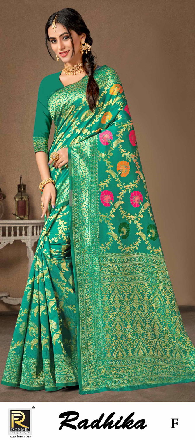 Ronisha Radhika Banarasi Silk Sarees Catalog
